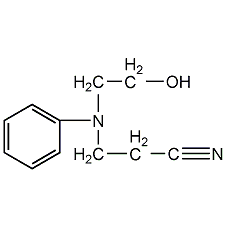 n-(2-氰乙基)-n-(2-羥乙基)苯胺結構式